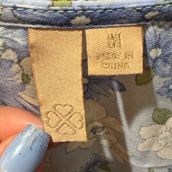 Dillard | Blue Floral Dress - Picture 2 of 3